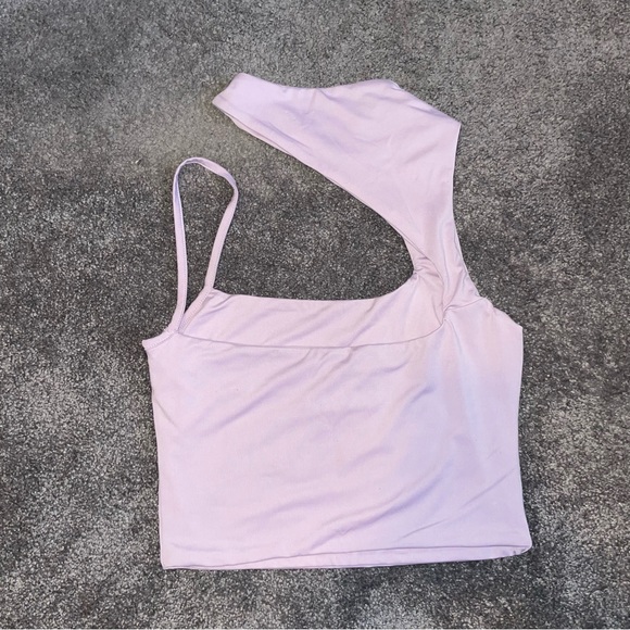 Princess Polly Asymmetrical Purple Tank Top - Picture 2 of 3